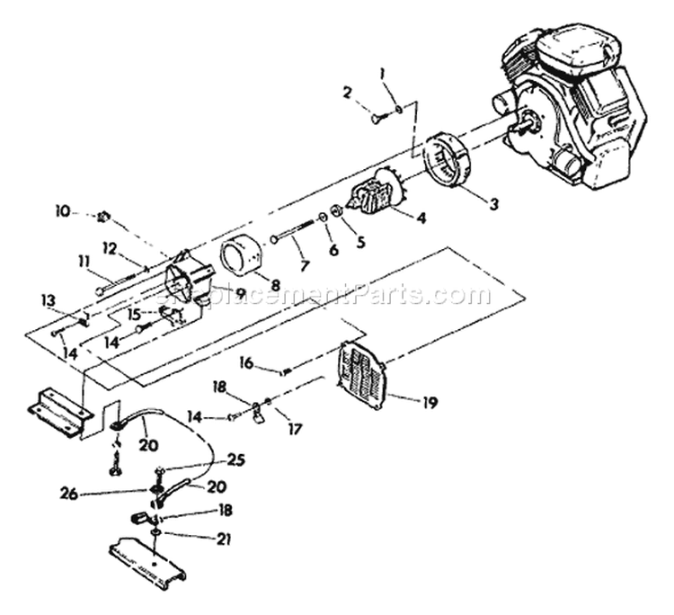 Page C Diagram and Parts List for 9288-3  Briggs and Stratton Generator